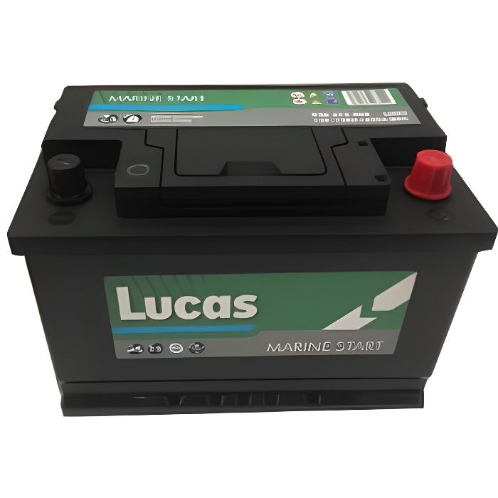 Batterie de démarrage Loisirs/Camping-cars Lucas Marine Starter LB3 LM03 12V 72Ah / 680A
