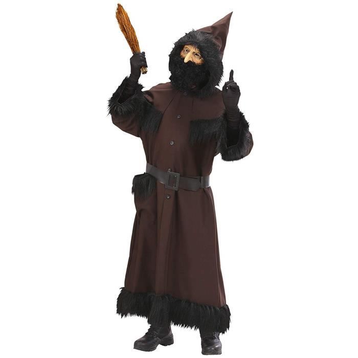 Widmann 73931 Adultes Costume Serviteur Robert, Casaque avec Capuche, Ceinture