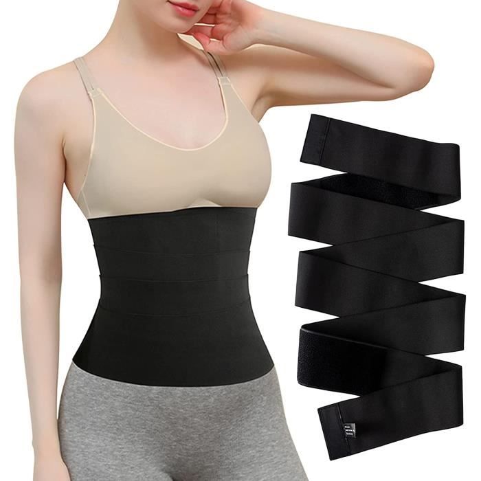 Ceinture de Sudation,Body Shaper slimming Belt Réglable,Plat Waist Trainer,Corset Minceur Ventre,pour Femme,Fitness,Longueur 3m