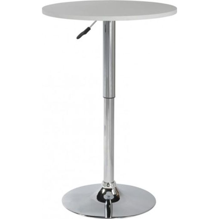 Table de bar Cynthia Blanc Id'Clik