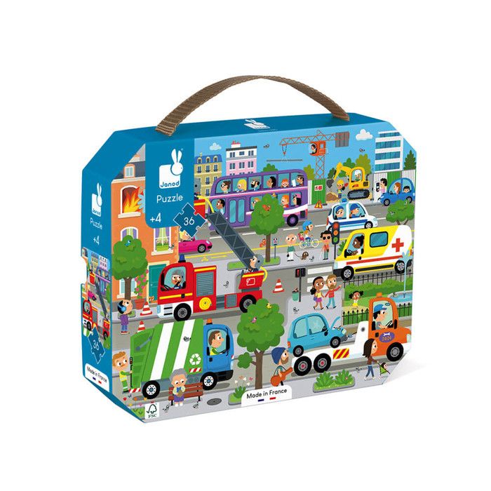 Janod - Puzzle City 36 pcs - JURATOYS