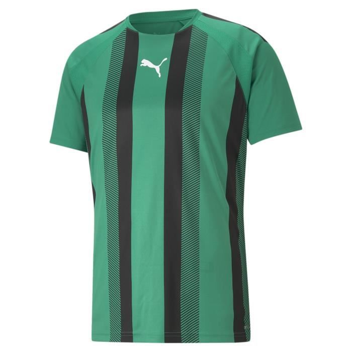 Maillot Puma Team Liga Striped - vert sapin/noir/blanc - S