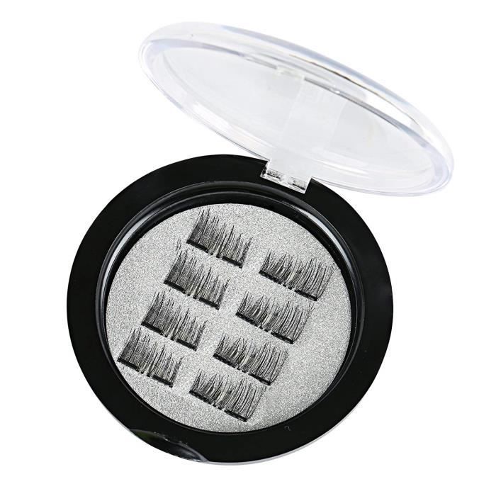 NALER Magnétique Faux Cils 3D réutilisables sans Colle - 8 pcs