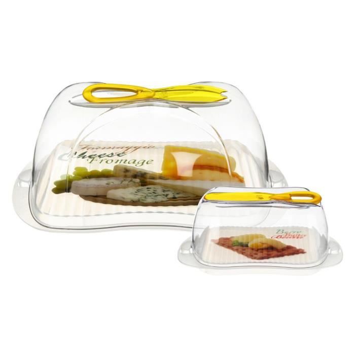 Secret de Gourmet - Boite à fromage + beurrier Jaune