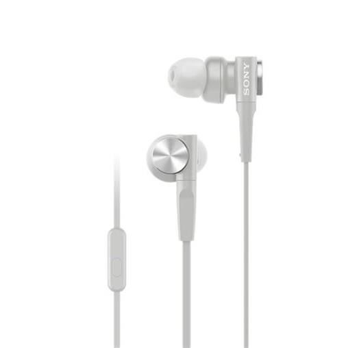Ecouteurs intra auriculaires filaires Sony MDR XB50AP Blanc