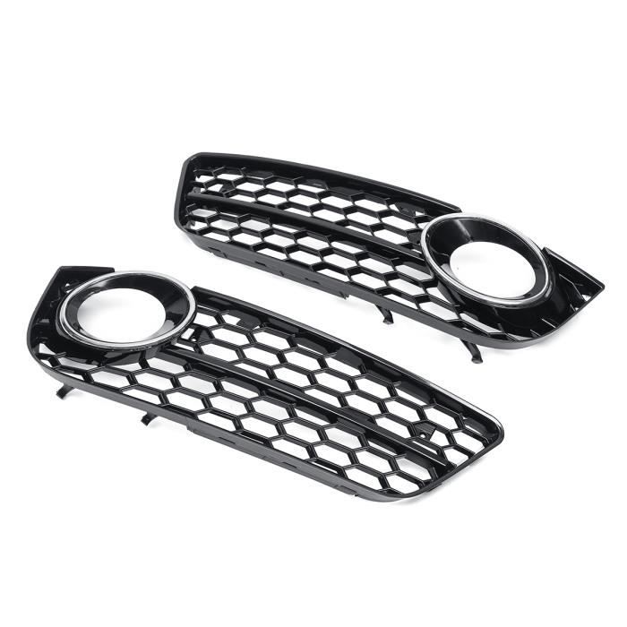 TEMPSA Grille Avant Lampe Antibrouillard pour Audi A5 Coupe Sportback 08-11 Cabriolet 10-11 Argent