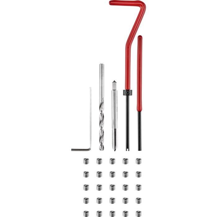 30 pcs Kit de réparation de filetage M4 TOOLCRAFT TO-5016570 M4 30 pièces