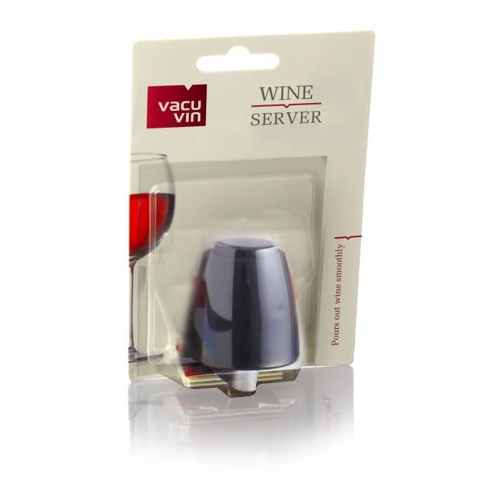 VACUVIN Bouchon verseur noir pour bouteille de vin