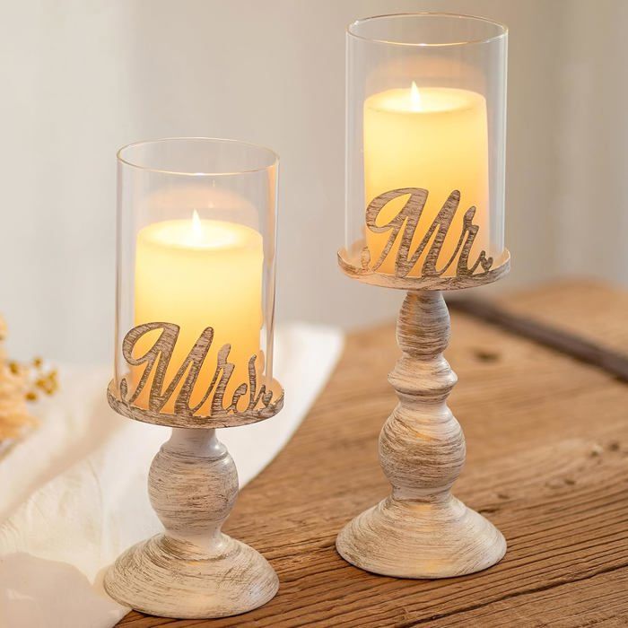 Sziqiqi Hurricane Lot de 3 bougeoirs en verre doré pour table de mariage Sziqiqi Hurricane Lot de 3 bougeoirs en verre doré pour table de mariage