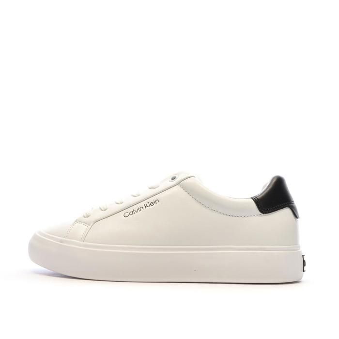 Calvin Klein Baskets Blanches Femme Calvin Klein Jeans Vulcanized
