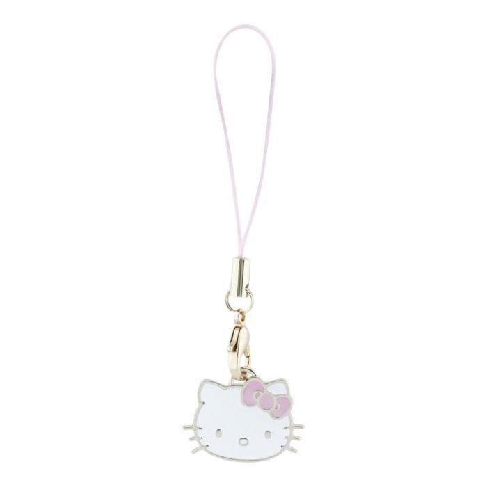Bijou de telephone - pendentif de telephone Hello kitty Phone Strap Charm Kitty Head - Pendentif pour téléphone (rose)