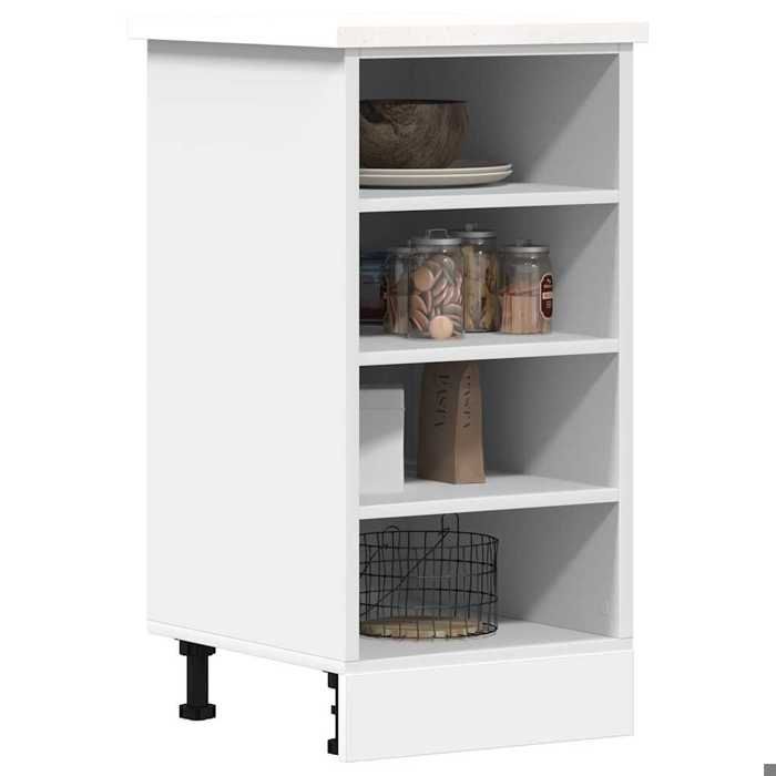 SALE 2025Commode bahut cuisine - Armoire de plancher blanc 40x44 5x81 5 cm - bois dingénierie 17 35 Kg 9818