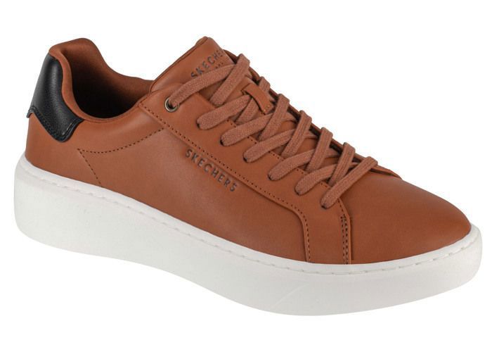 Baskets Homme - Marron - Skechers Court Break - Suit Sneaker