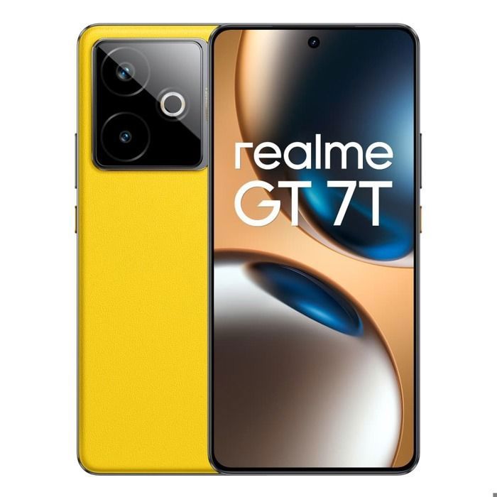 Smartphone - REALME - GT 7T - Jaune - 12Go RAM - 512Go Mémoire Interne