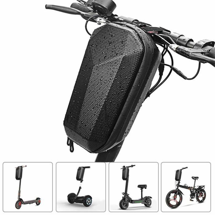 Panier De Rangement Pliable Pour Trottinette Électrique - Sacoche Guidon Vélo Imperméable Grande Capacité