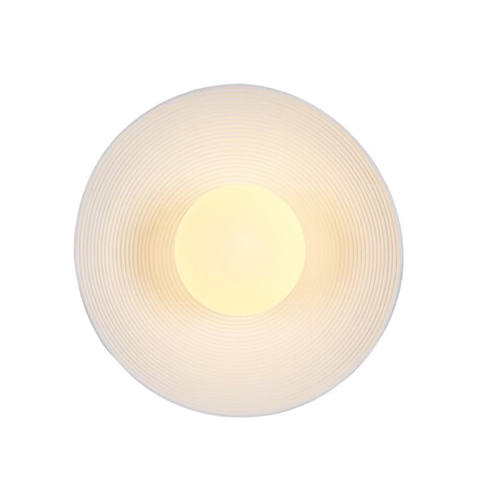 iDEGU Applique Murale Moderne LED Lampe Murale Vintage Abat-jour en Résine Design Tourbillon G9 Eclairage de Murale Retro Chaud
