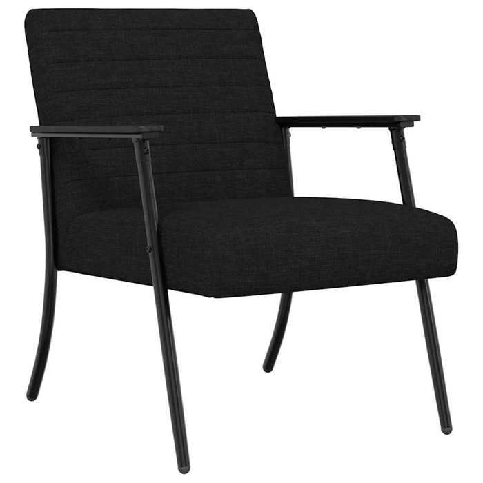 NEUF 2026 CHIC Chaise simple SWEETY Fauteuil de salon 1 PLACE Noir 59x75x78 cm tissu FF4919