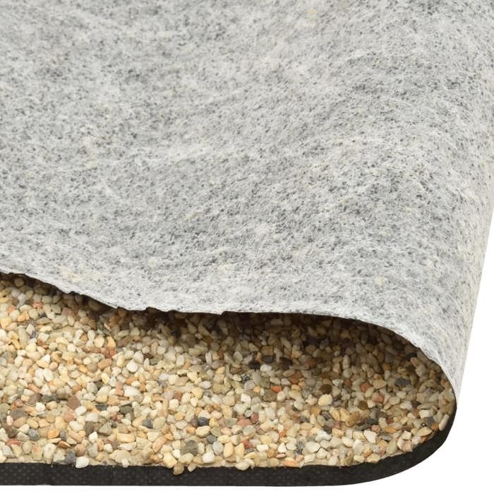 Revêtement de pierre naturel - MEUBLECHIC - 1000x40 cm - Sable naturel - Polaire PP non tissée