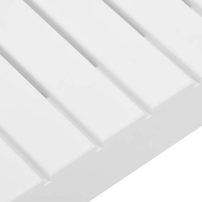 SALALIS - Table de salon de jardin Plastique blanc