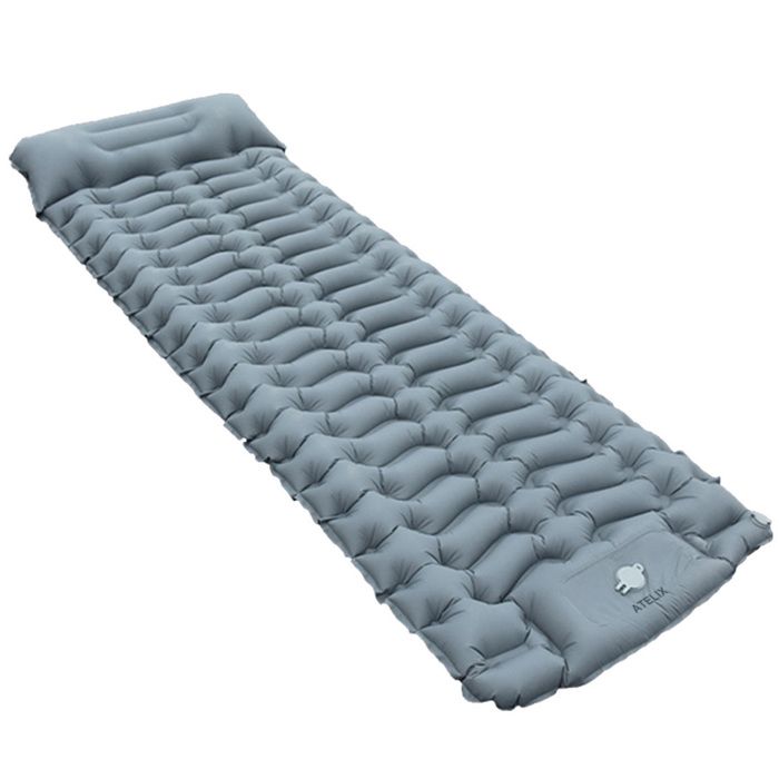 Matelas de camping - RAVIKOR - gonflable 200x68x10cm nylon 40D léger et portable avec oreiller idéal pour le camping et la randonnée