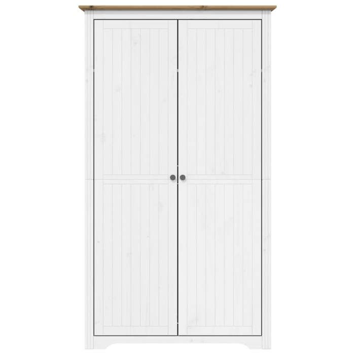 Décoratif - Garde-robe -(1 PCS）- Vidaxl - Armoire penderie Pour chambre BODO blanc marron 99x535x173  cm - bois massif de pin996