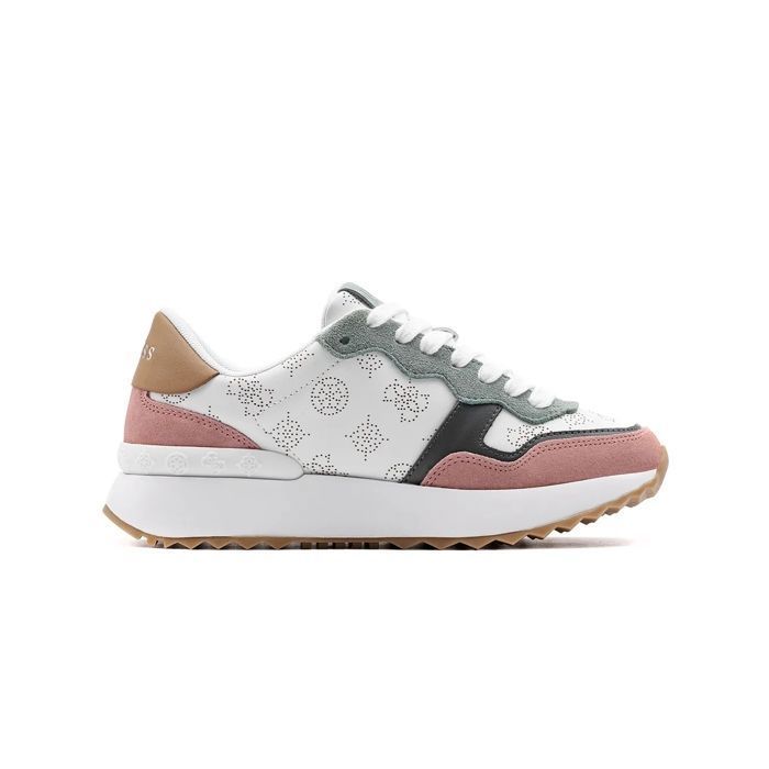 Basket Guess Femme plateforme Rose Synthétique