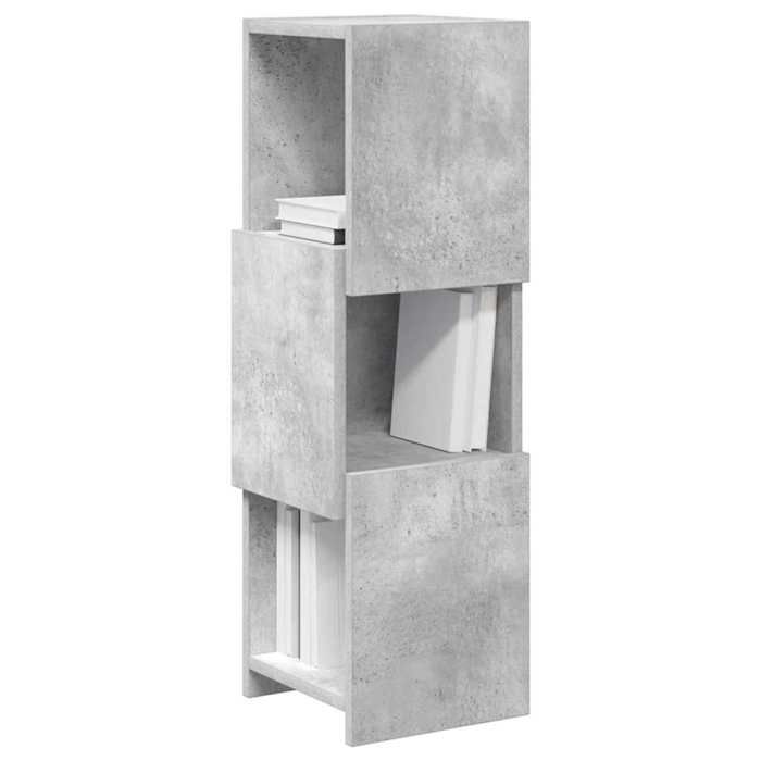 Meuble dangle - Meuble de rangement - design simple - bois dingénierie - gris béton - 3 étagères - 25 5x25x80 cm age61j548718