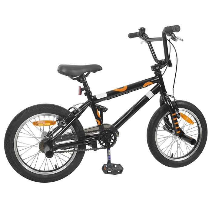 BESTLIFE BMX 16 Pouces pour 5-8 ans Noiravec manuel de montage（25349437）VIDAXL