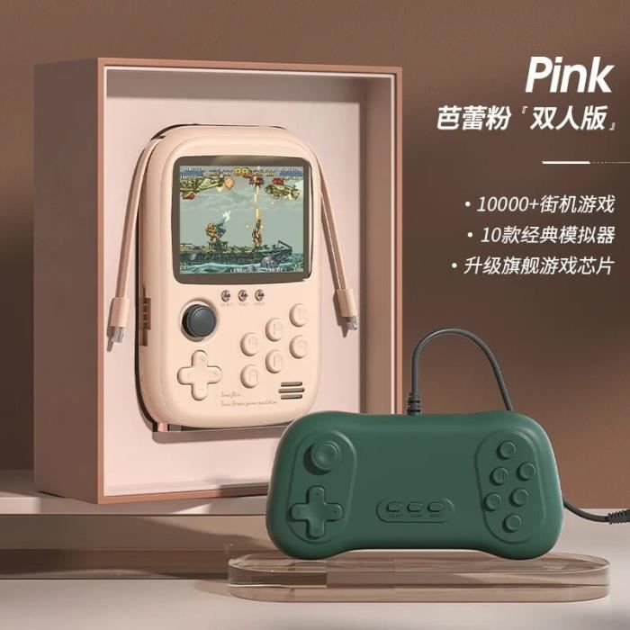 Console Portable Rétro Avec 500 Jeux FC – Écran 3 Pouces, Batterie Longue Durée – Idéal Pour Les Ados Et Adultes, Cadeau Anniversaire Top !