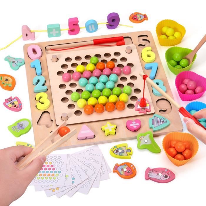 Jouet en Bois - Jeux de Société Equilibre Blocs Jouets d'éveil