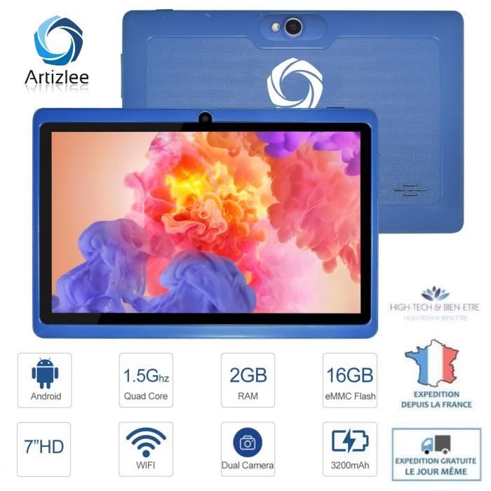 32 Go WiFi Tablette Enfant 1024 x 600 IPS HD Android 6.0 Quad Core Jeu éducatif Bluetooth GPS OTG Tablette de 7 Pouces 2 