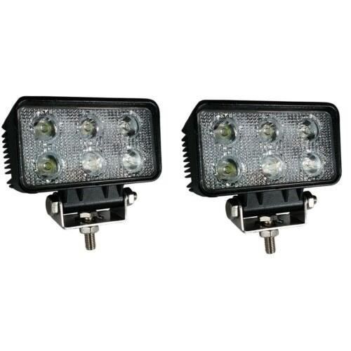 2x 18w Led Feux De Travail Lampe 12v 24v Puissant Vehicules Universel