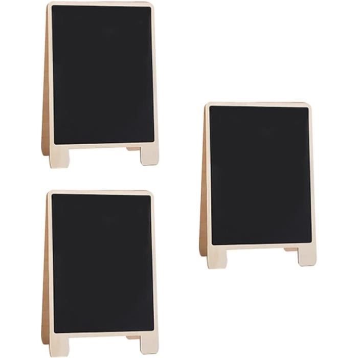 Lot De 4 Mini Chevalets En Bois Naturel - 15x20 Cm, Stable, Pour Peinture, Présentation Ou Support Téléphone