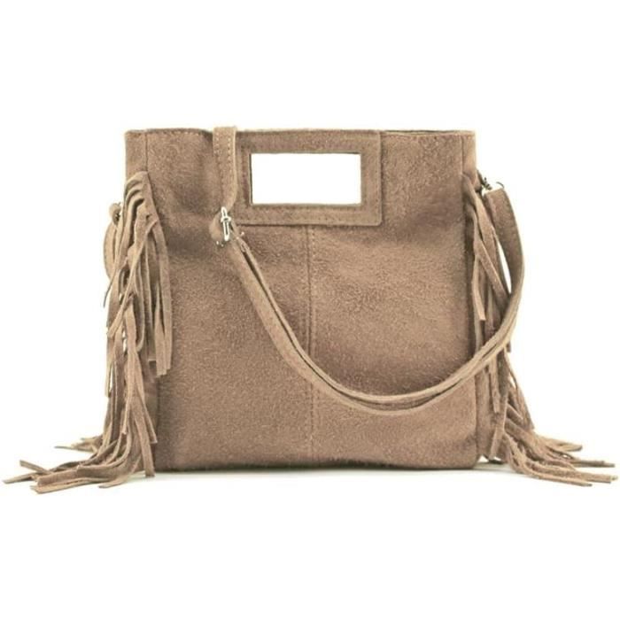Sac daim beige discount