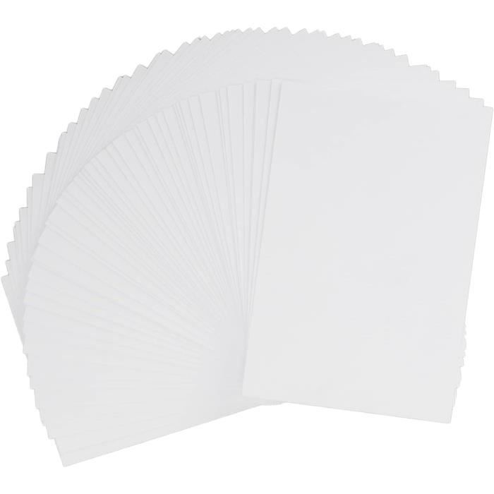 50 Pièces Papier Cartonné Blanc 15X10Cm Carte Blanche Carte Postale Carte  Vierge Peinture Et Croquis Carton Projets Faits À [u5564]