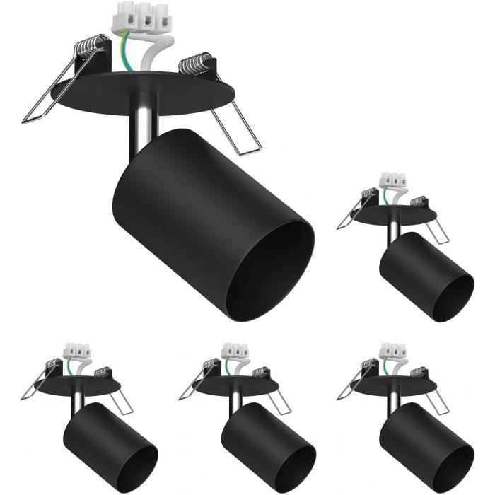 Spot Mural Waika,2 Flammes,Avec Interrupteur,Noir Mat + Ampoules Led