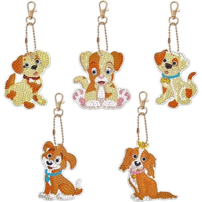 Diamond Painting Porte Clé 12 Pcs 5D Diy Porte-Clés Diamond