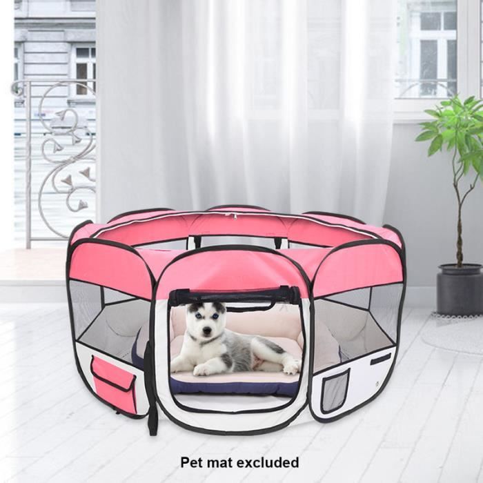 36 Oxford Enclos Pliable Grand Parc Pour Animaux Chiens Chiots Chats Lapins Cochons D Inde Rose Cdiscount