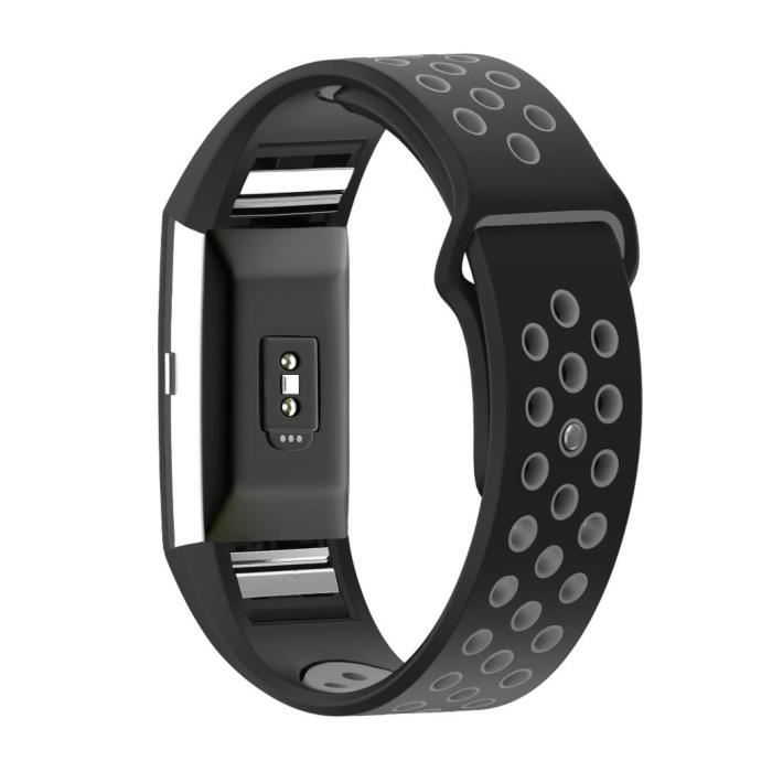 Pour des hommes bracelet de montre Fitbit Charge 2 gris trous respirants  bandes souples de remplacement , - Achat/vente bracelet de montre Homme  Adulte - Cdiscount