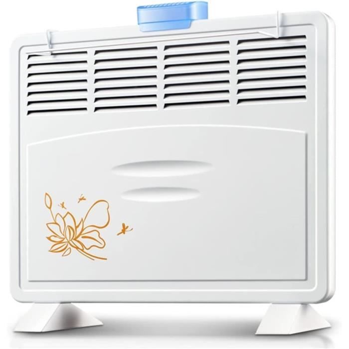 Chauffage Électrique Mobile 2000W Brollux - Convecteur Avec Thermostat - Économe Et Silencieux