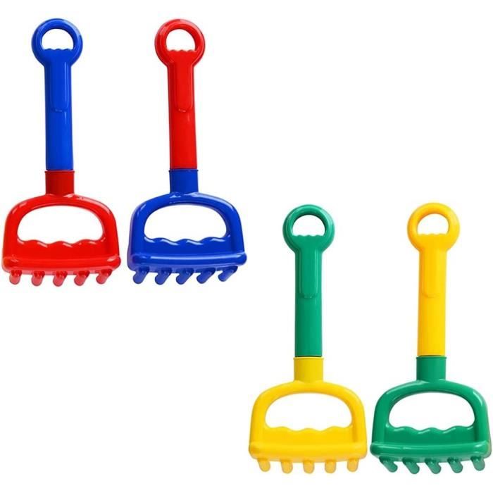 Riforla Pelles de Plage Pelles de Plage pour Enfants Robustes Couleurs Assorties Pelle Pelle Jouets avec Poignée pour Creuser le Sable et s'Amuser à la Plage Jouet de Plage Rouge