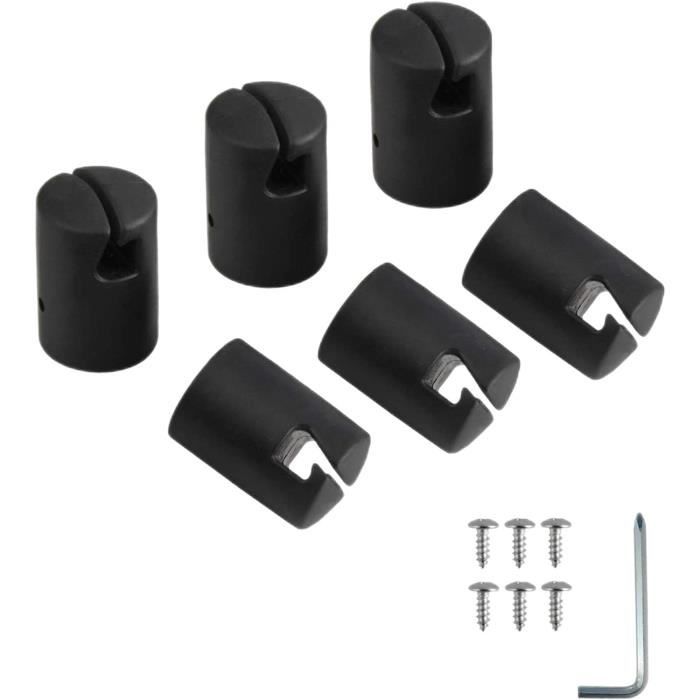 Yardwe Lot de 4 Bouchons en Plastique Bleu pour Poteau de Trampoline, Caps de Sécurité en Abs avec Vis INOX Faciles à Installer pour Filet de Protection