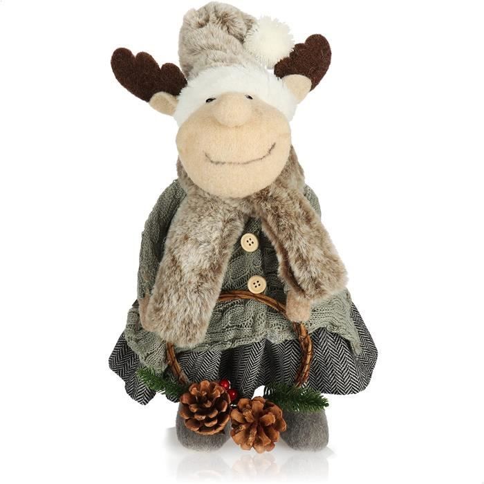 CDRenne de Noël Premium pour la décoration de Noël, Figurine d'orignal