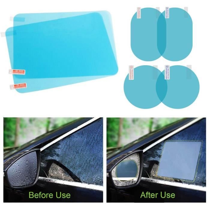 Film de protection transparent Anti-buée et anti-rayures pour rétroviseur  de voiture, 2 pièces, Micro-Nano, [2A5AA51] - Cdiscount Auto