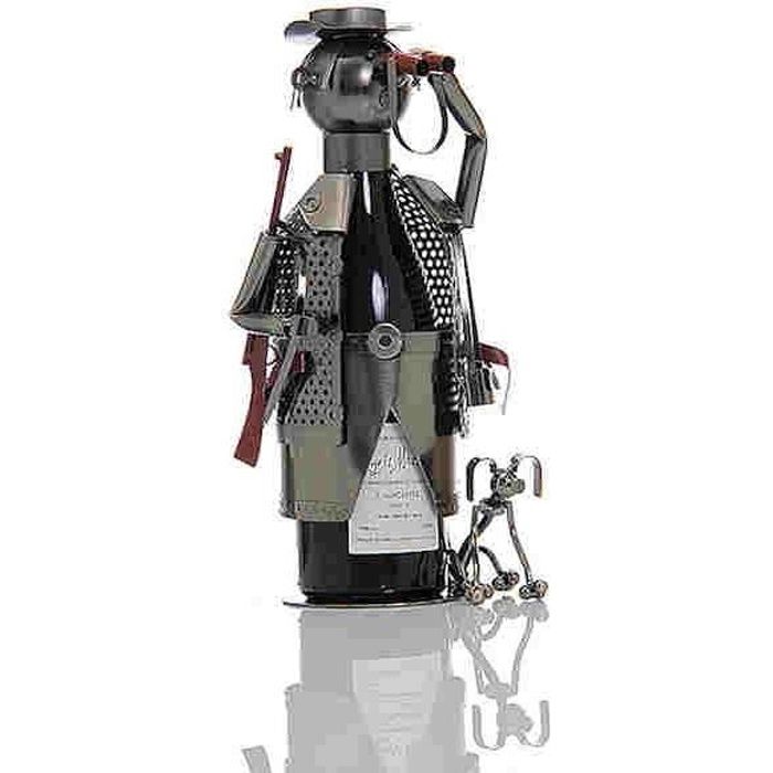 Porte Bouteille Metal Chasseur Et Son Chien Achat Vente Porte