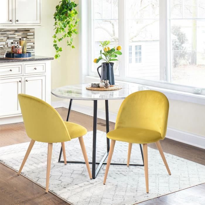 Gris Fonc/é Chaise De Salle /À Manger en Velours Pack De 4 Chaises De Salle /À Manager Moelleuses Convient pour La Salle /À Manger