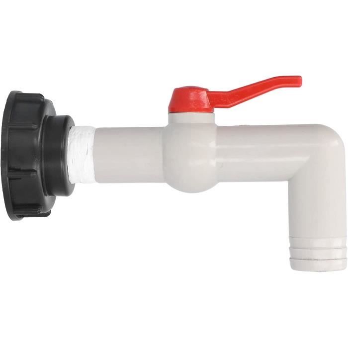 Connecteur de robinet de réservoir IBC à filetage grossier S60x6, adaptateur de couplage d'eau x 1/2 ''3/4'', raccord de Valve de remplacement pour jardin et maison, 1000l