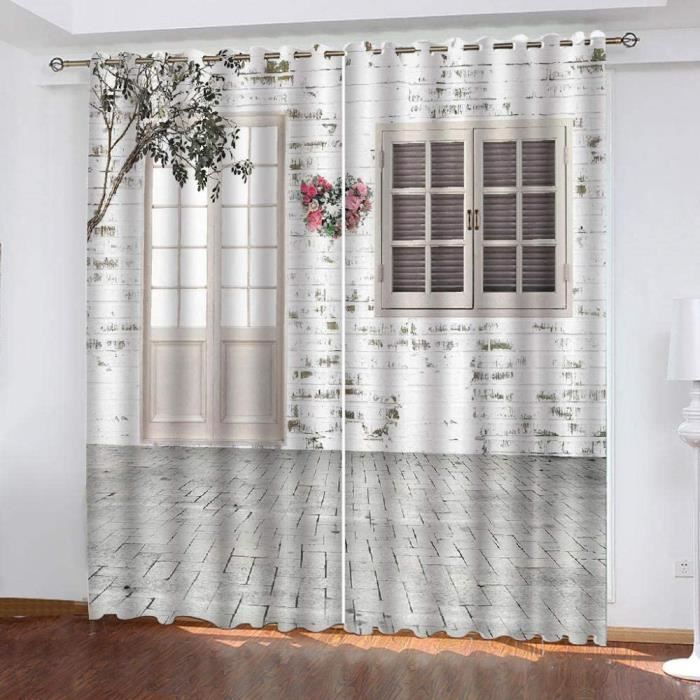 Rideaux Velours Occultants JIUZHEN 140x245cm - Lot De 2 | Isolation Thermique Et Acoustique | Œillets Argent