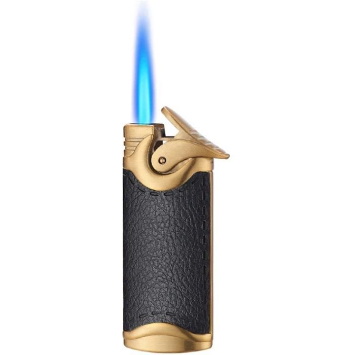 Briquets vintage rechargeables au gaz Briquet tempete En cuir et butane Cadeau pour petit