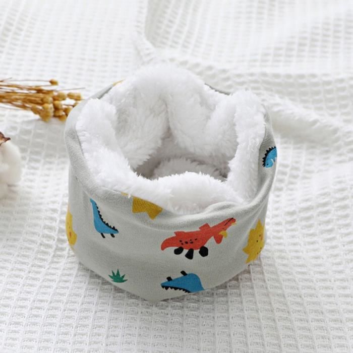 Foulard Col Peluche Bébé Enfant – Écharpe Croisée Chaude Fausse Fourrure, Motif Fraise Ou Uni, Hiver Fille Garçon